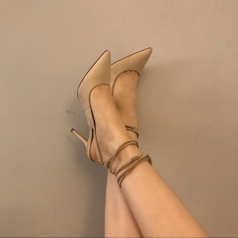 Aldo Cream Suede Pumps
